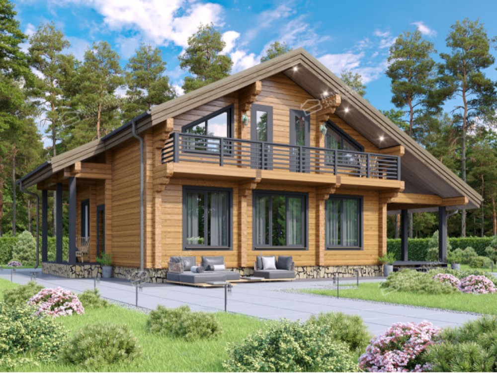 Дом из клееного бруса VZ-370